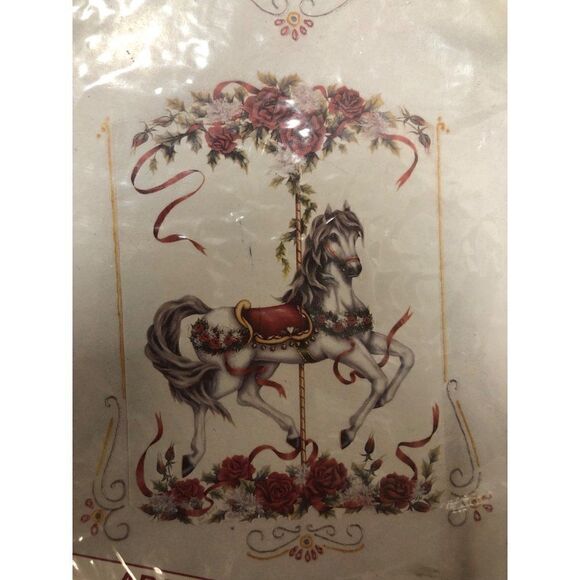Vintage Dimensions Iron-On Fashion Transfer #80042 Christmas Carousel by Toni Ba - Picture 2 of 6